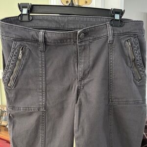 Gap Light black skinny ankle Pants with Zipper Pockets